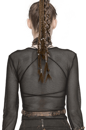 Gothic Body Harness Adorned with Metal Chains
